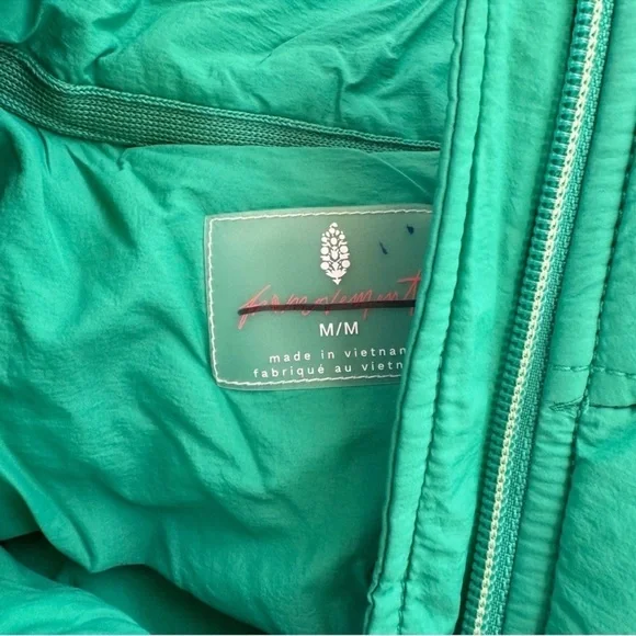 NWT Free People Pippa Packable Puffer Jacket Green Medium - Picture 8 of 10